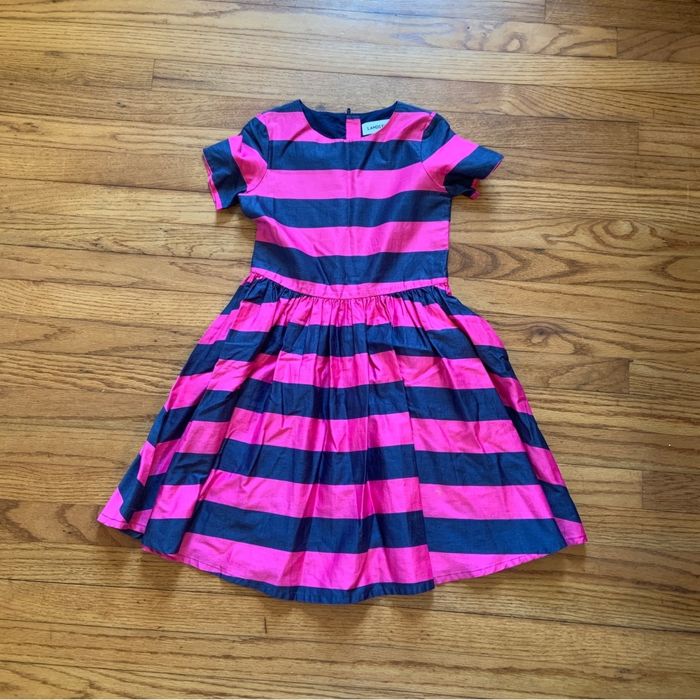 Lands end striped dress